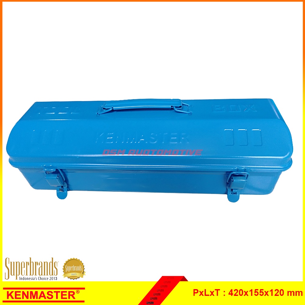 Kenmaster / Tool Box Besi Ukuran 420x155x120mm / Aksesoris Mobil / DSM / Karmob