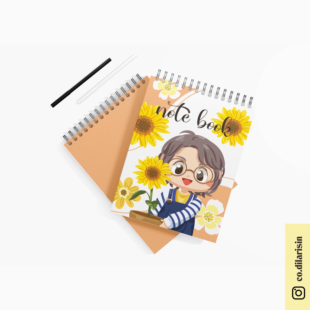 NOTEBOOK A6 AESTHETIC MURAH JILID SPIRAL MURAH NOTEBOOK SPIRAL