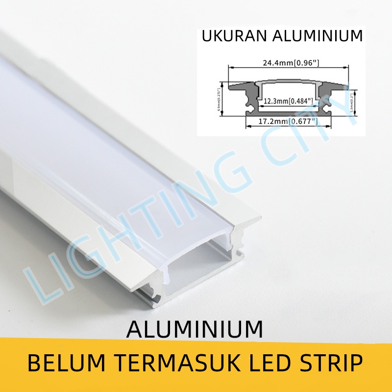 ALUMINIUM LED STRIP HOUSING LED STRIP SAYAP 1M