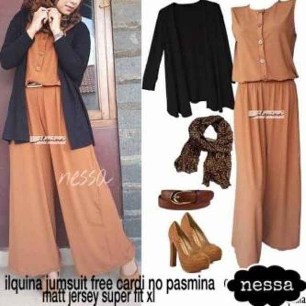 TERLARIS Ilquina jumpsuit (jumpsuit+cardi) [Bisa Custom] muslimah