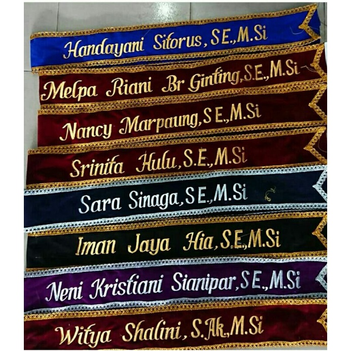 SELEMPANG WISUDA  MEDAN( COD ), RENDA    ( 1 HARI JADI )-5