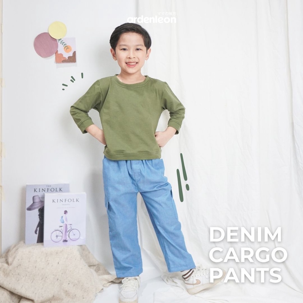 Ardenleon - Casual Denim Cargo Pants