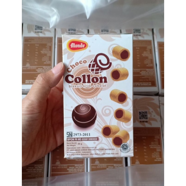 

agen distributor snack cemilan ringan berkualitas biskuit collon choco krim cokelat