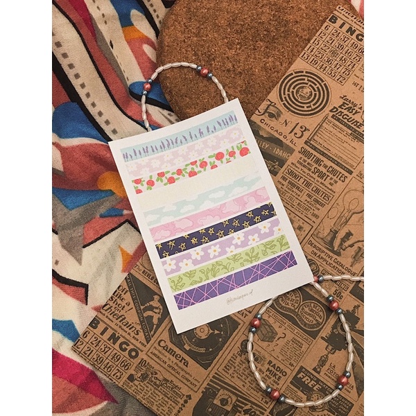 

HAPPINESS IN STRIPS sticker sheet