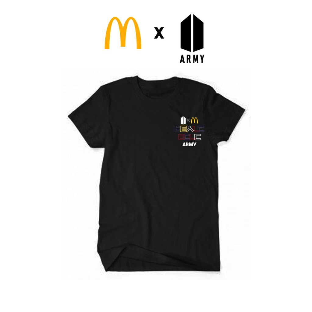 READY STOCK McD X BTS T-Shirt
