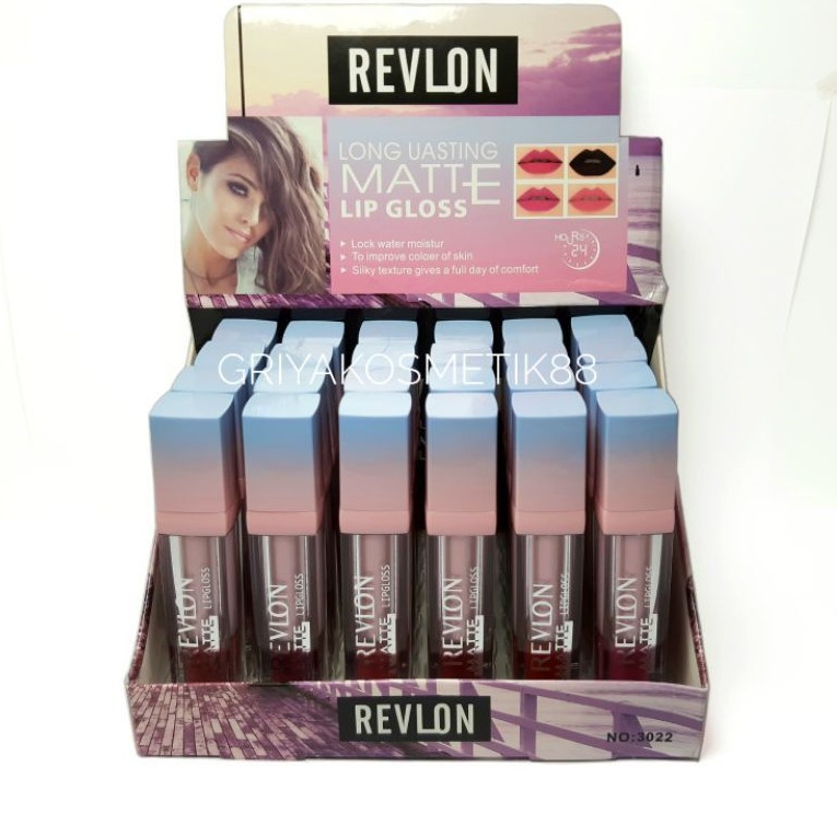 LIPGLOSS REVLON LONG UASTING MATTE NO.3022 HARGA 1 LUSIN