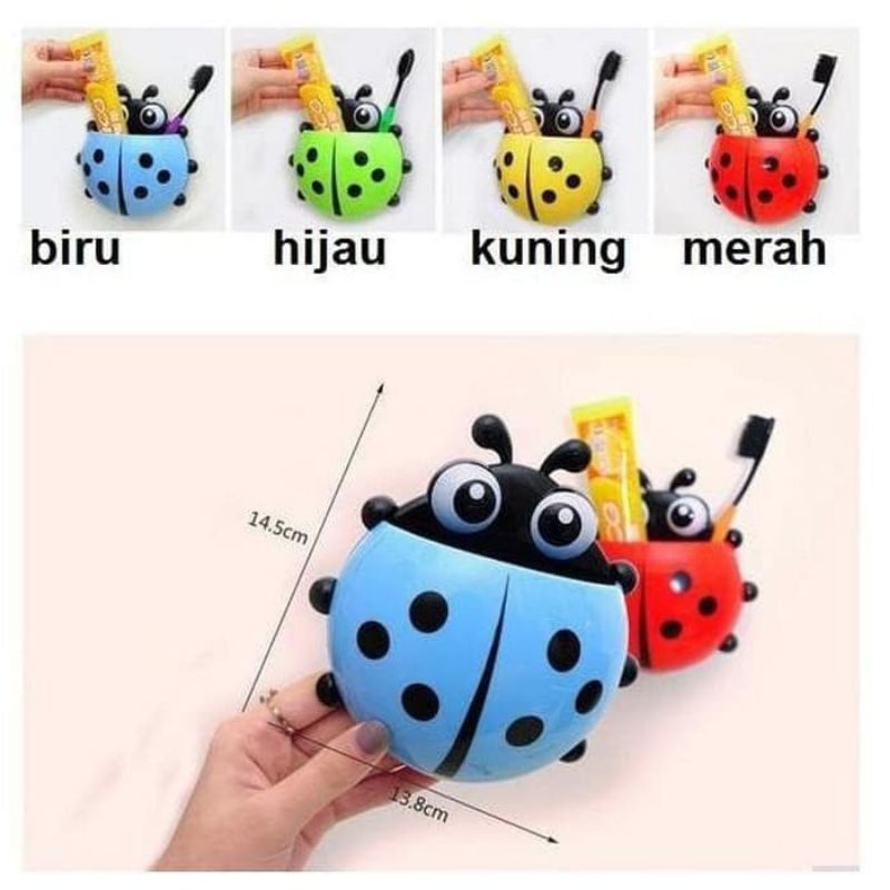 Tempat Sikat Gigi Ladybird / Tempat Sikat Gigi Kumbang