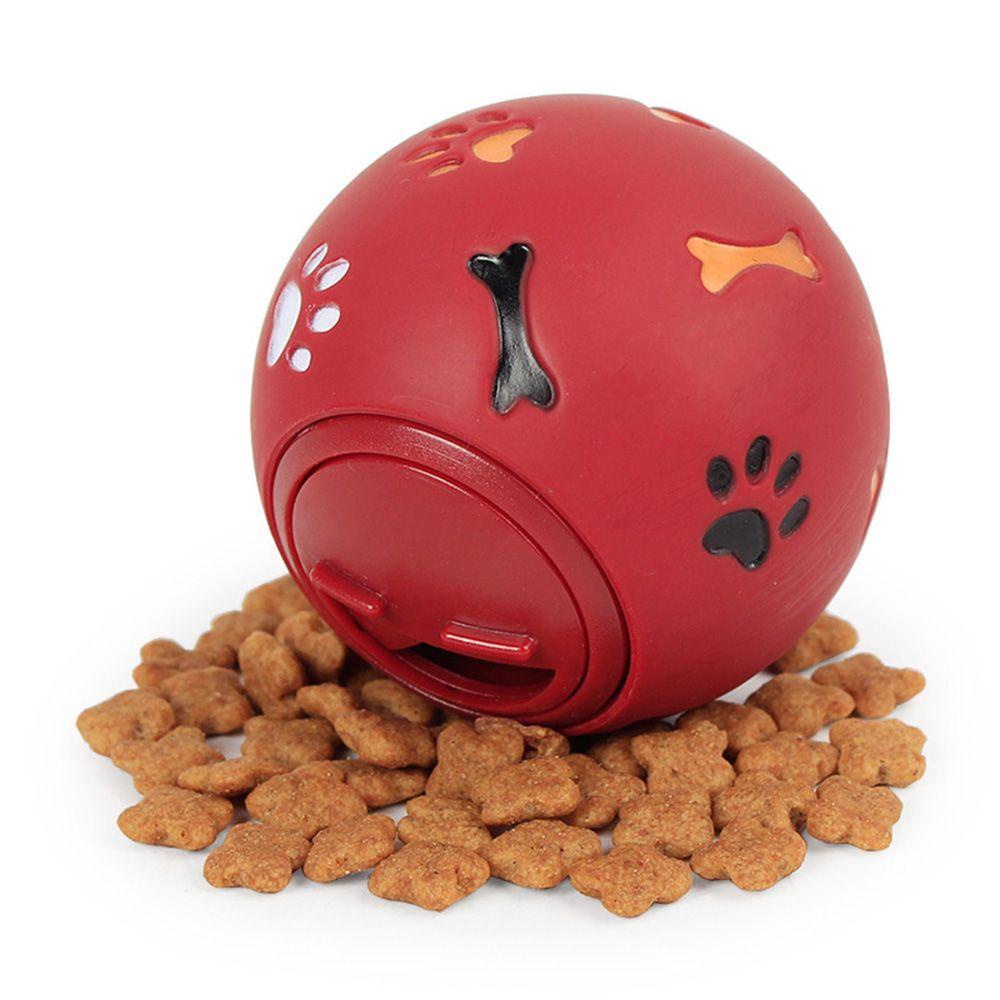 REBUY Rebuy Dog Ball Toys Puzzle Resistant Shrieking Dispenser Interaktif Mencicit Anjing Membersihkan Kebocoran Makanan