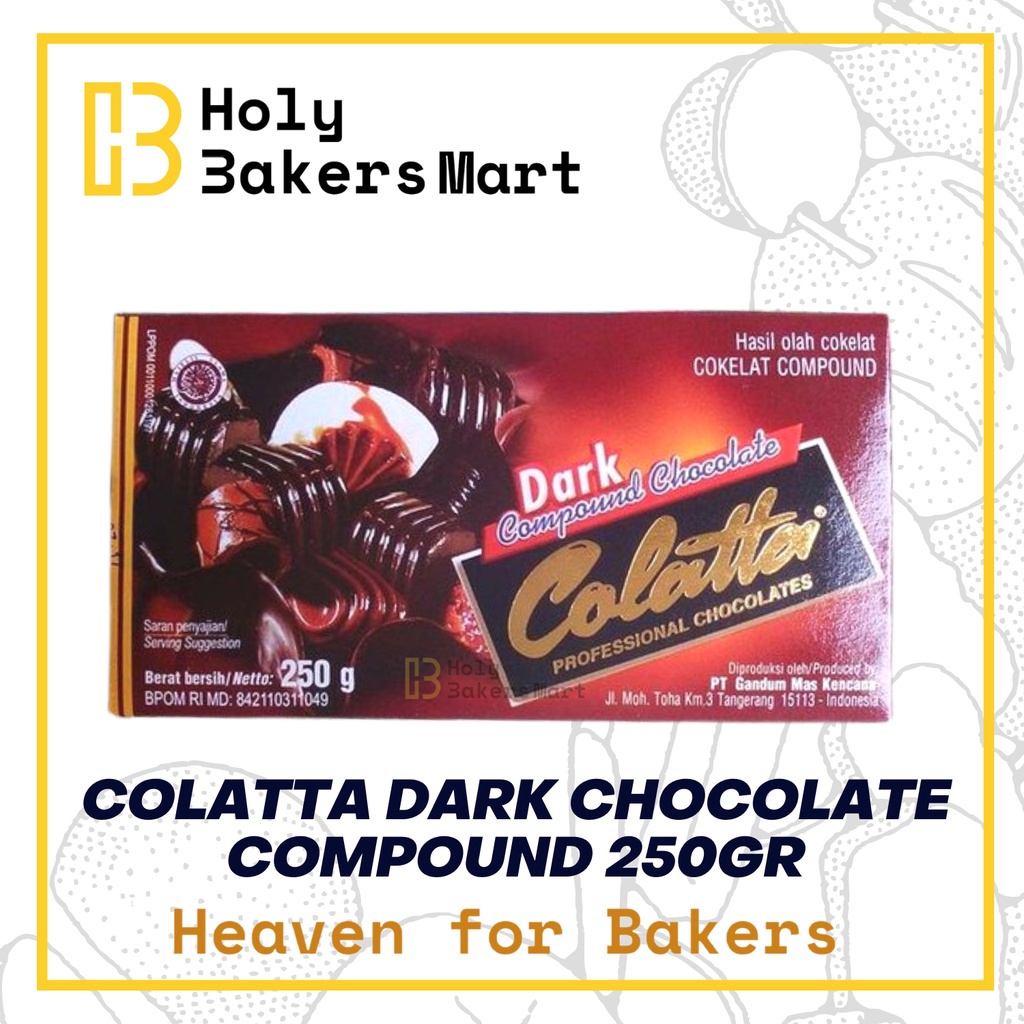 

COLATTA DARK 250GR / COLATTA CHOCOLATE COMPOUND DARK 250GR / COLATTA DARK CHOCOLATE COMPOUND 250GR / COLATTA DARK COMPOUND 250GR / DARK 250GR / CHOCOLATE COMPOUND 250GR