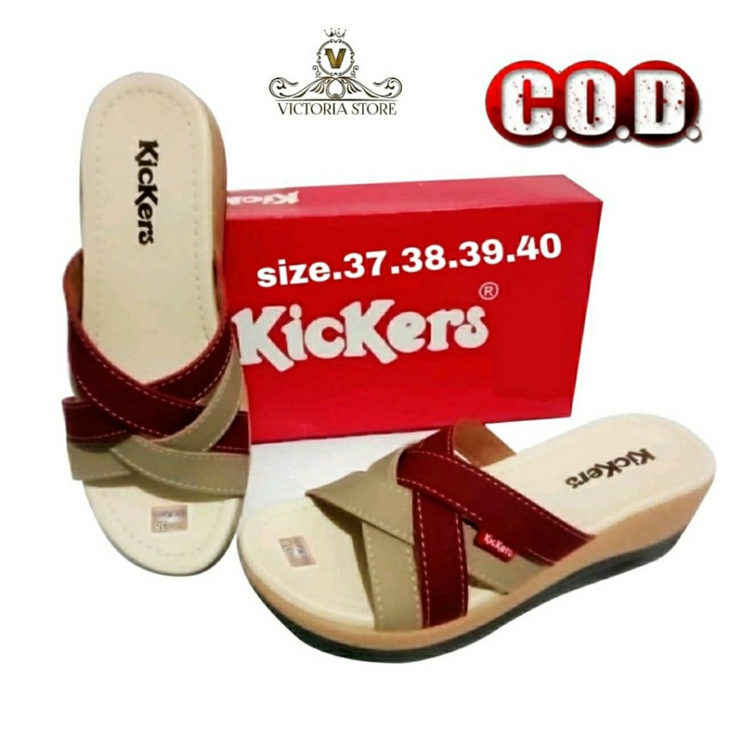 Sandal Sendal Wedges Wanita Terbaru Murah Kekinian