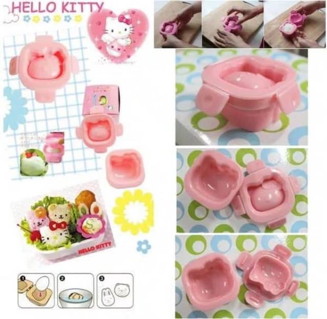 Cetakan nasi telur rice egg mold hello kitty cetakan bento kitty