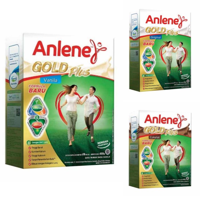 

ANLENE GOLD VANILA ORIGINAL COKLAT 600G 600GRAM 600G 600 G GRAM GR PRODUK NYATA