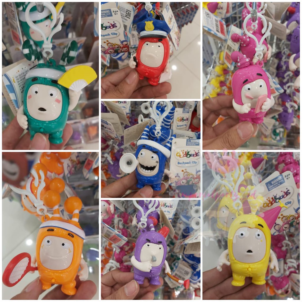 Oddbods Backpack Clip with Sound Gantungan Kunci Mainan Anak
