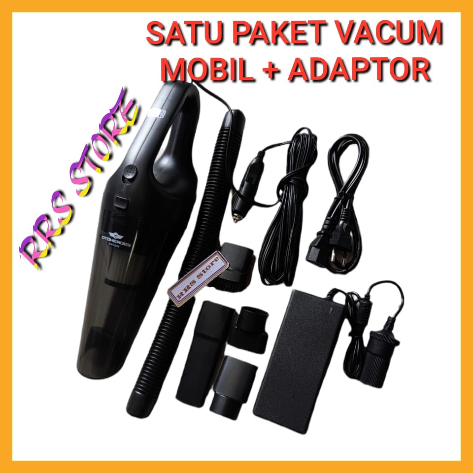 Jual Vacuum Cleaner Alat Penyedot Debu Mobil Dan Rumah Listrik V W Paket Vacum Dan Adaptor