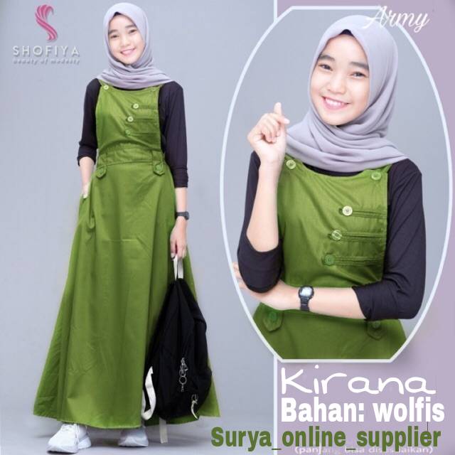 KIRANA SET OVERAL / FASHION WANITA TERBARU / SET OVERAL MUSLIM