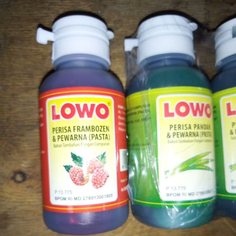 

Lowo Perisa dan Pewarna (pasta) 60 ml