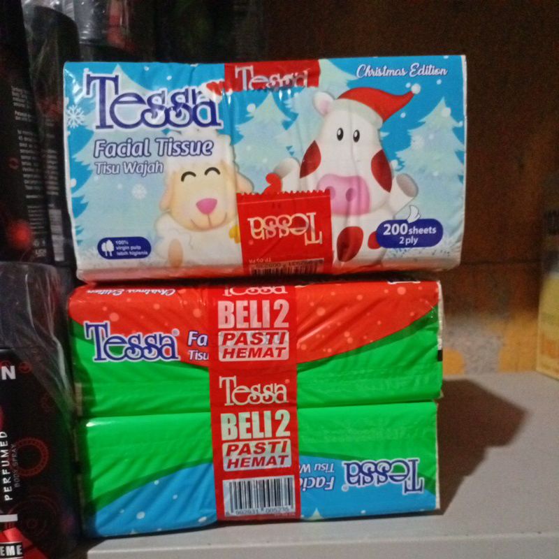 buy 1 get 1 Tessa Facial Tissue - Tisu Wajah / Tisu Tessa 200 ply BUY 1 GET 1