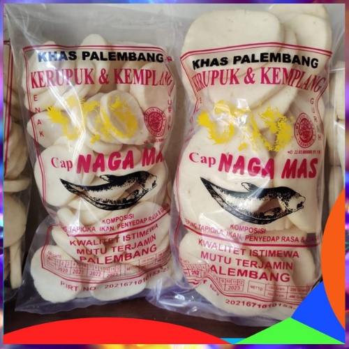 

KEMPLANG PALEMBANG 250 GRAM KERUPUK PALEMBANG NAGA MAS KHAS PALEMBANG KUALITAS NO.01 IKAN TENGGIRI