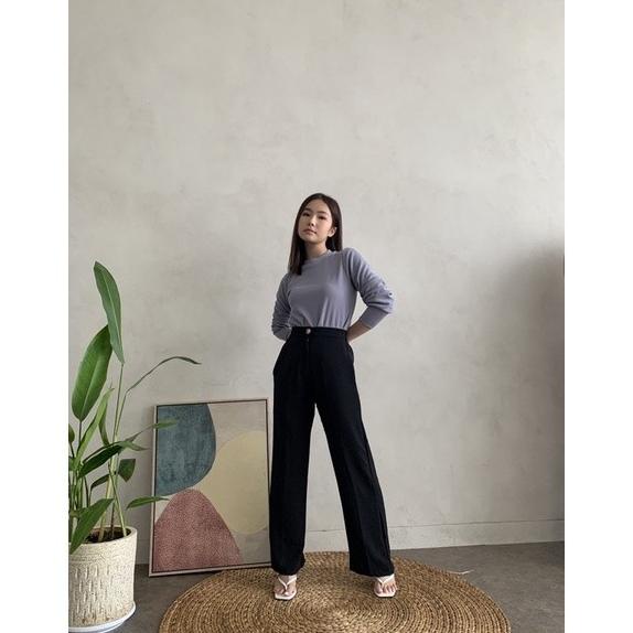 Harley Pants | Celana kerja wanita | Celana Straight cut | Casual Pant