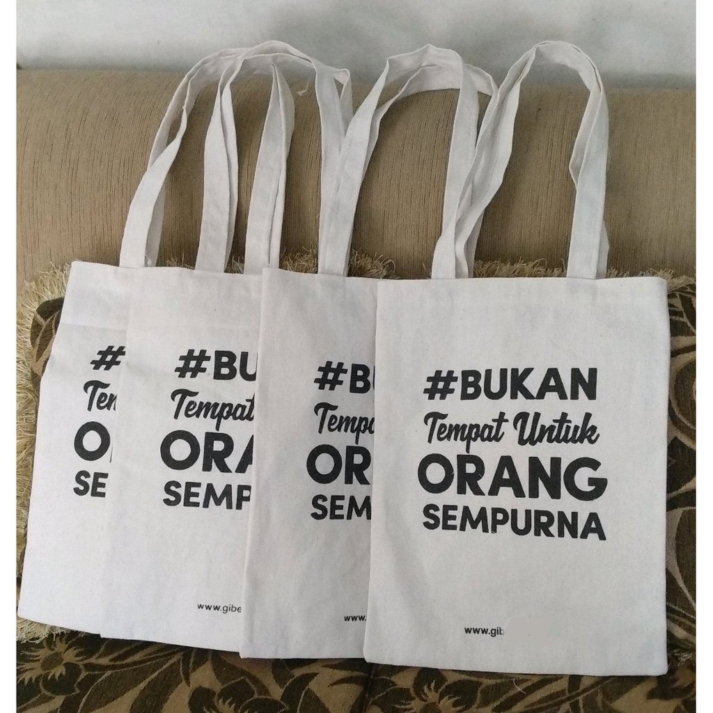Goody Bag Blacu Sablon (ukuran 30x50cm)