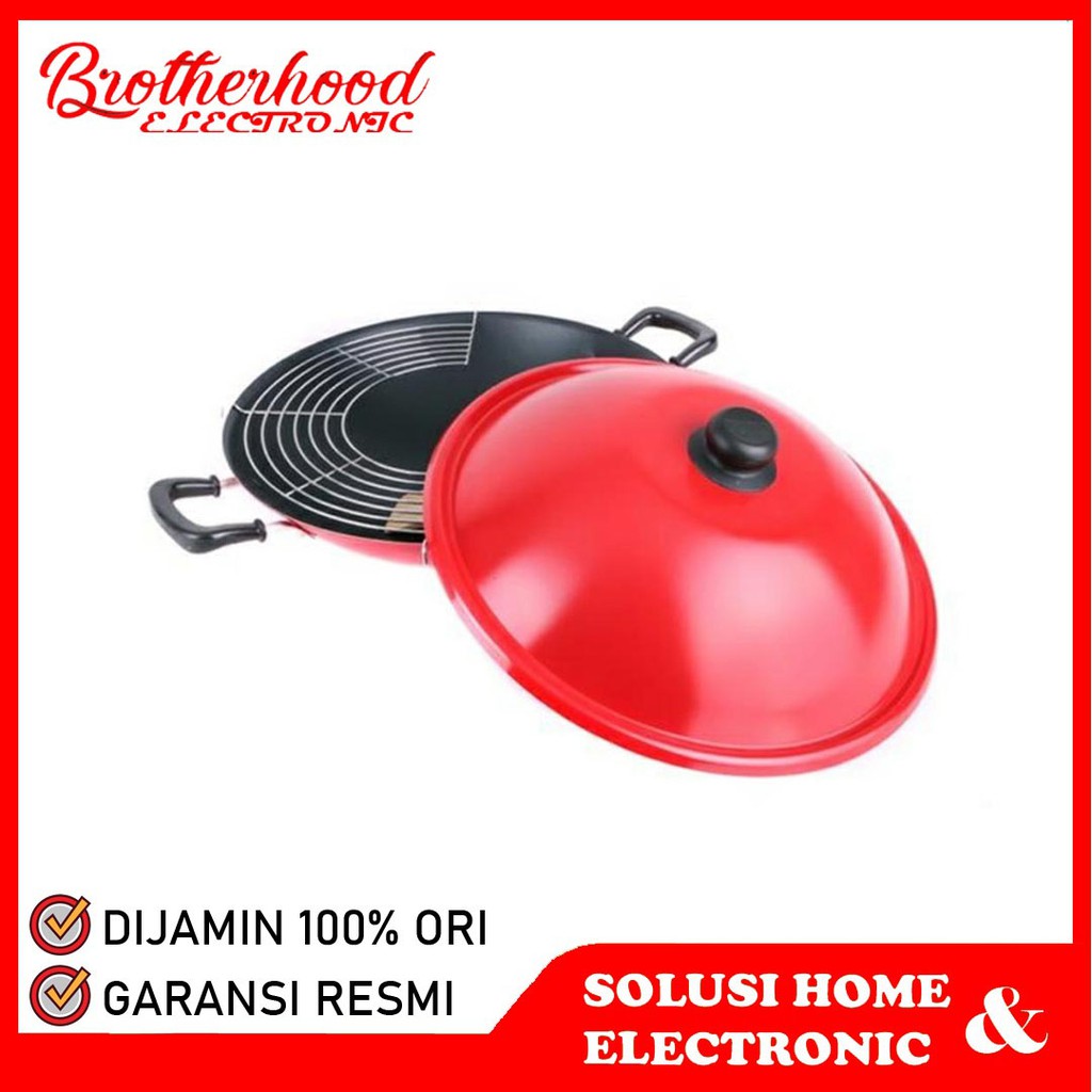 (BISA COD) Maxim Wajan Teflon 40cm + Tutup Chef Wok 40 Cm TEFLON BESAR