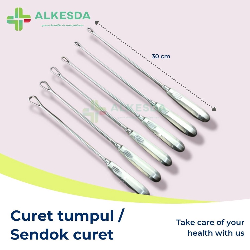 Curet Tumpul - Sendok Kuret - 1-6 (1 Set)