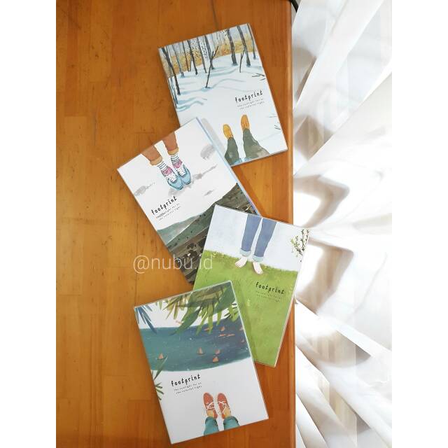 

Notebook / buku tulis lucu korea - footprint