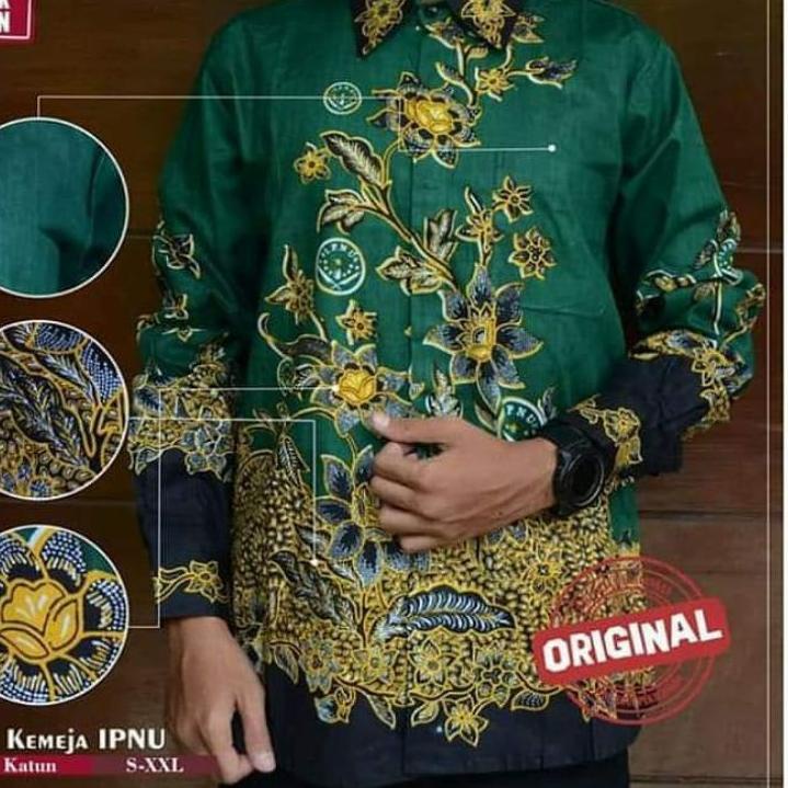 M-41 BATIK IPNU, BATIK IPNU NASIONAL, Asli Batik IPNU IPPNU, batik ipnu ippnu pekalongan, kemeja ipn