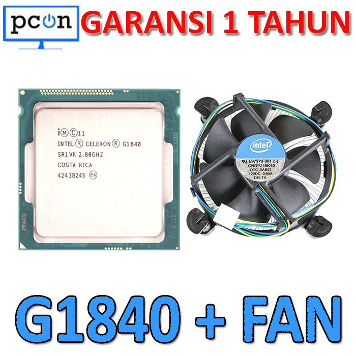 Prosesor Intel Celeron G1840 2.80GHz Soket LGA 1150 + FAN INTEL