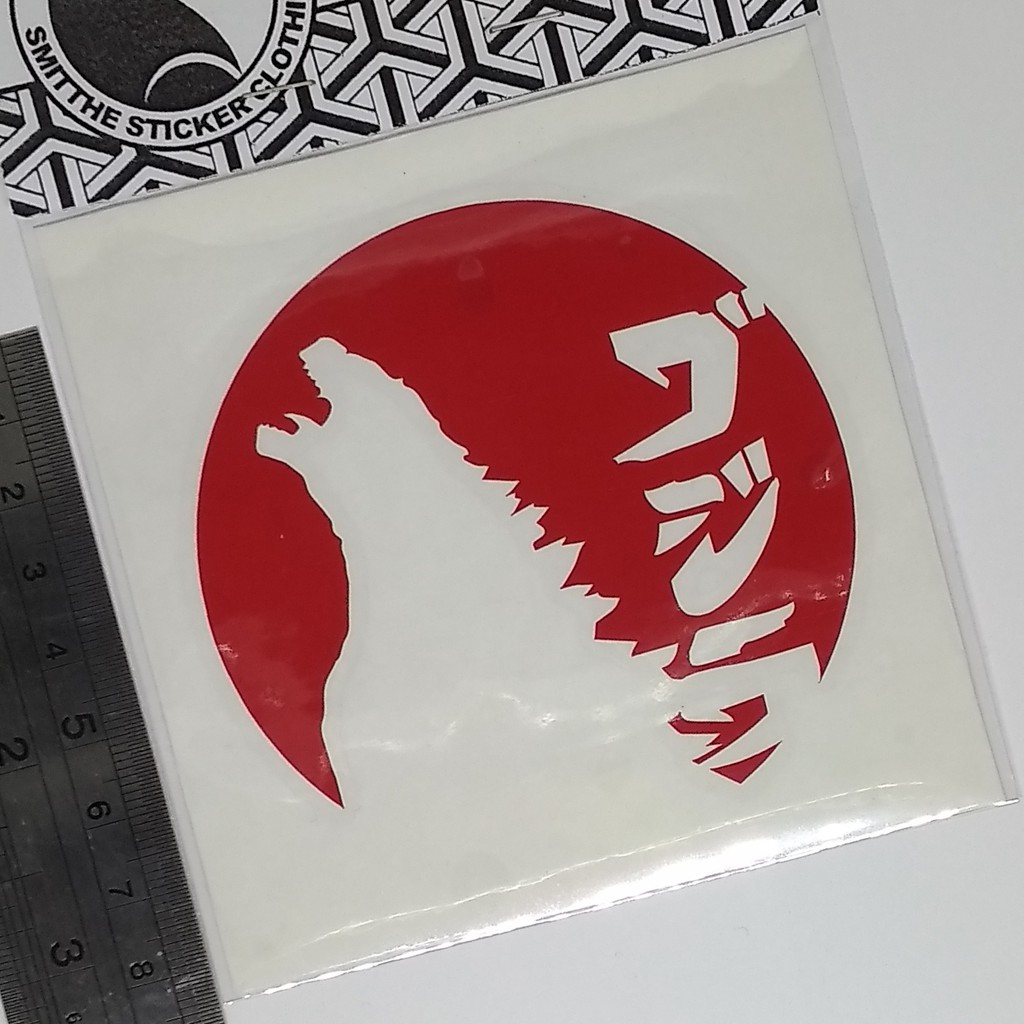 Stiker Godzilla v.1 Cutting Sticker Mobil Motor 8cm