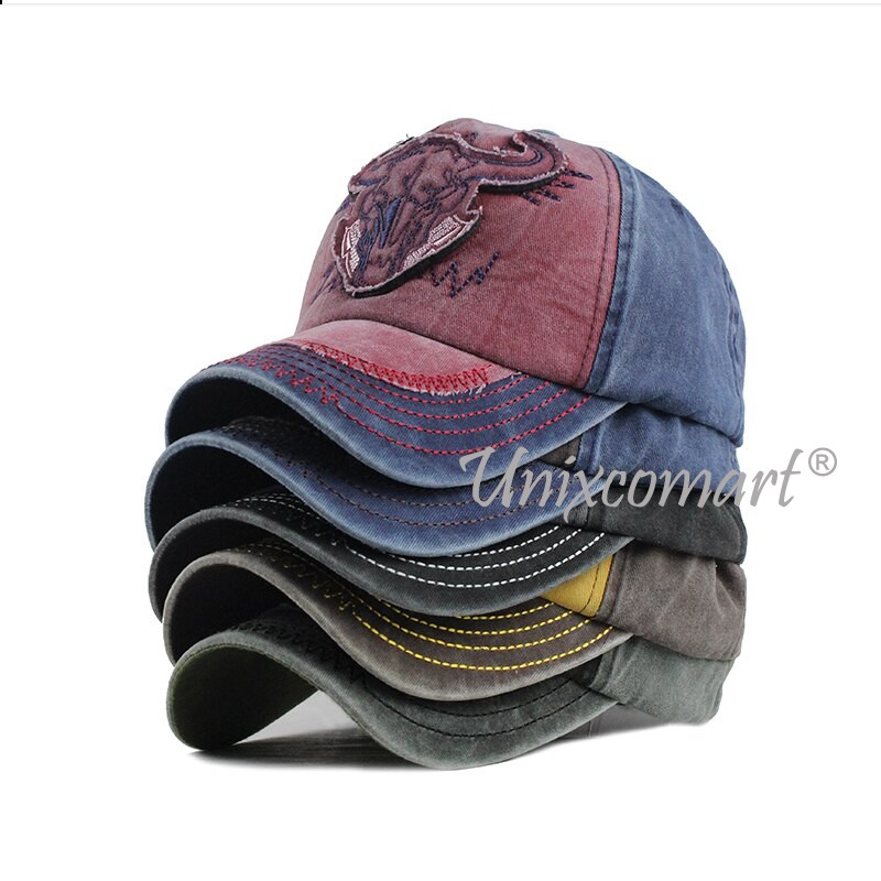 Topi Baseball BULL HEAD Hat Cap Casual Sport Distro Vintage Topi Pria Wanita Dewasa