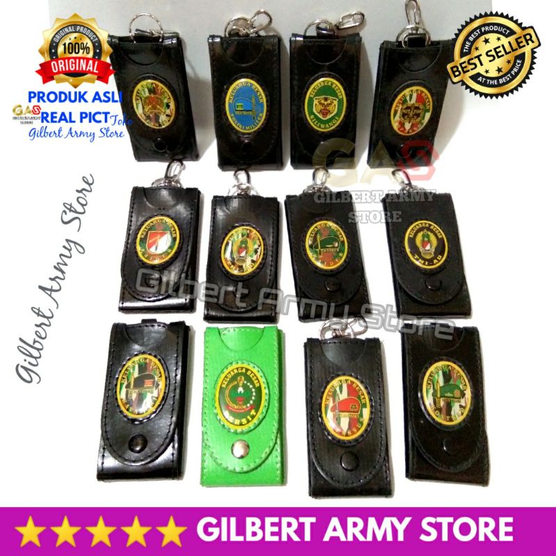 Gantungan Kunci Mobil Motor Dompet Stnk Logo Militer tni Kopasus raider infanteri perbakin Gilbert