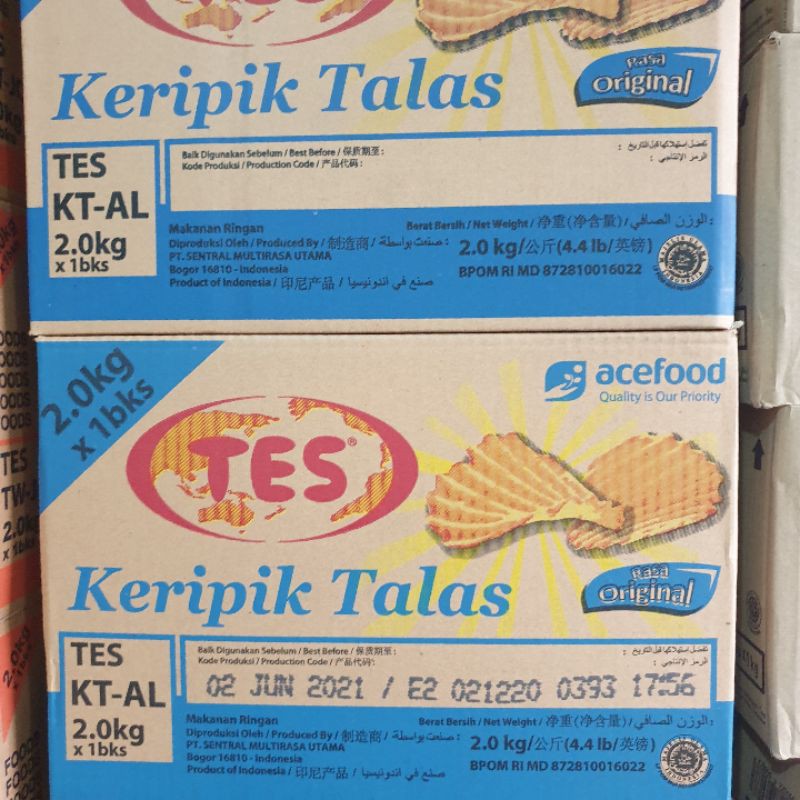 

Kripik Talas Original TES 2Kg