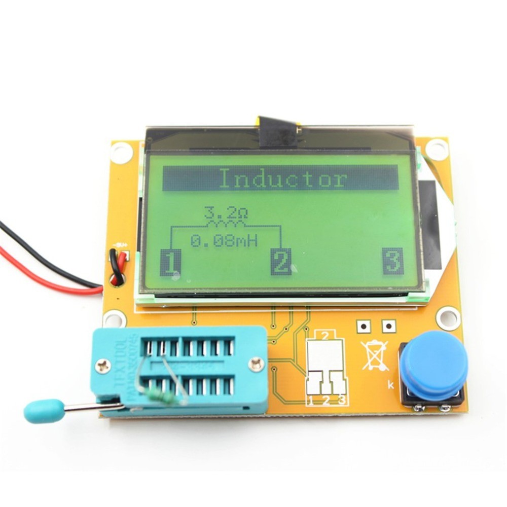 Alat ukur elco elko komponen esr meter digital / LCR-T4 LCD Digital Transistor Tester Meter Backligh