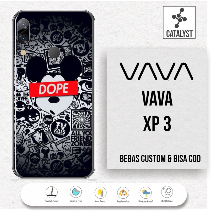 (Buy 1 Get 2) Garskin Skin VAVA XP3 - KODE -OQJS Bisa Custom - Sticker Case