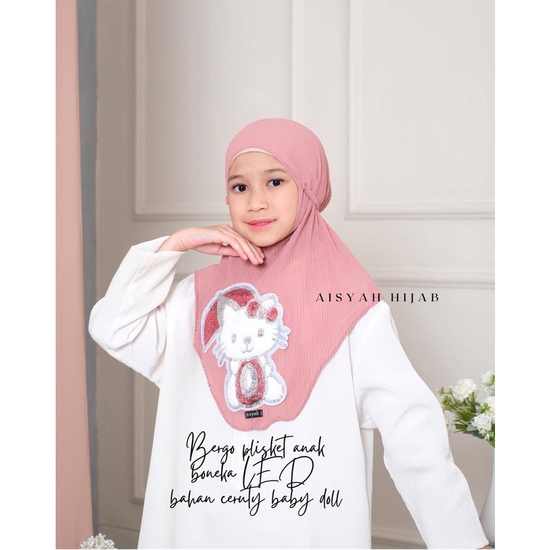 Agen Supplier Grosir Hijab Bergo Pliskit Anak Boneka Hijab Instan Anak Hijab Polos Terlaris