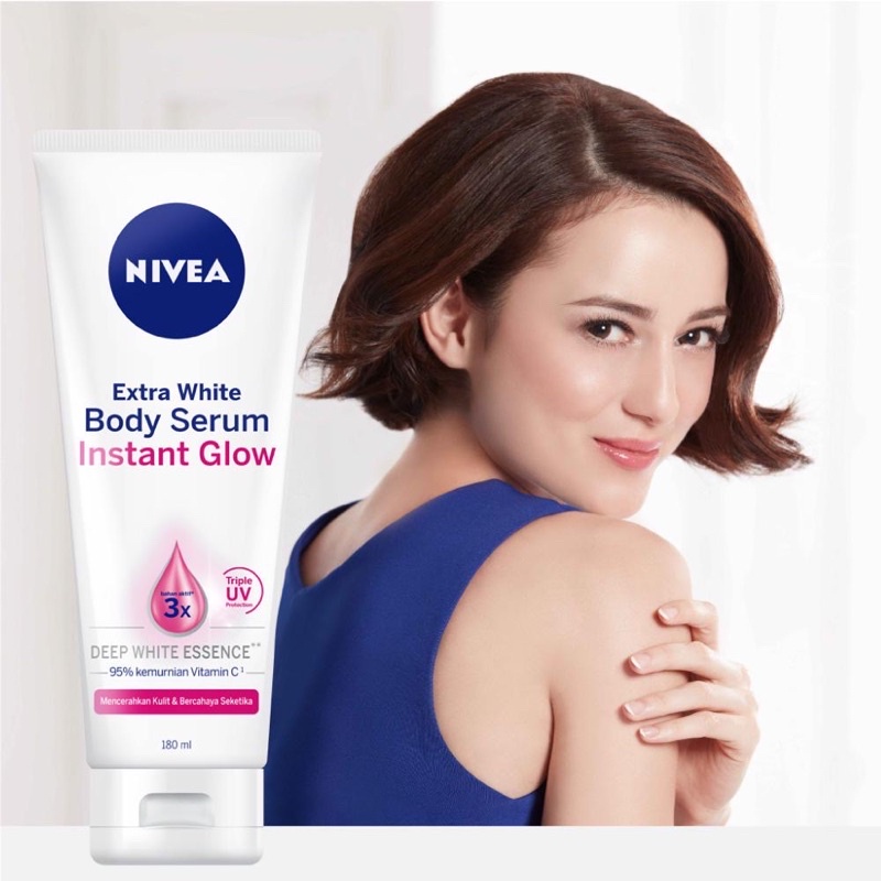 Jual Nivea Body Serum Instant Glow 180 ml Shopee Indonesia