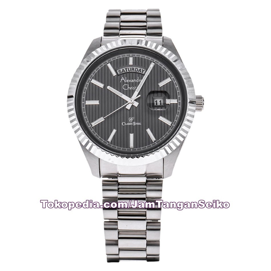 Jam Tangan Pria Alexandre Christie AC 5004 ME BSSBA Original Stainless