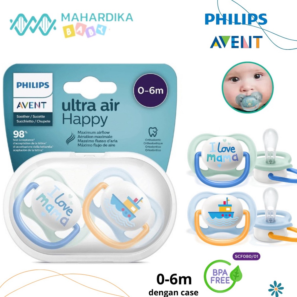 Philips Avent Soother | Kompeng Bayi Ultra Air Happy