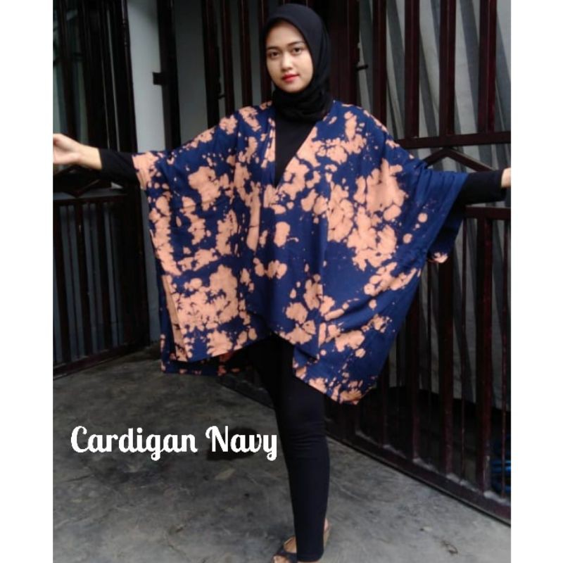 Promo Cardigan Etnik Motif Daun