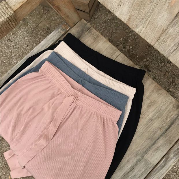 Flash Sale - Celana Korea High Waist Pants Kulot Korean Long Pants Tebel Celana Wanita Premium