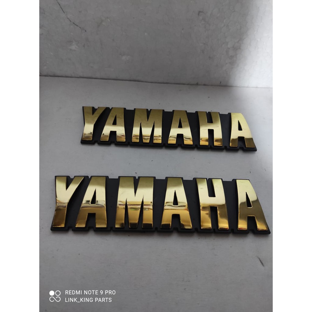 EMBLEM TANGKI RX KING GOLD EMBLEM YAMAHA TANGKI RX KING GOLD