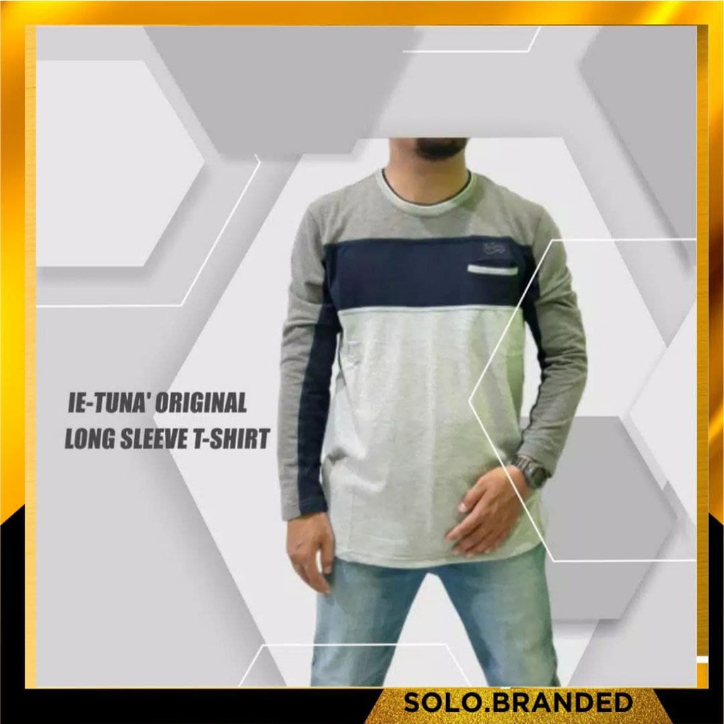 Kaos Ie Tuna Lengan Panjang Motif Kombinasi Kaos Lengan Panjang Dewasa