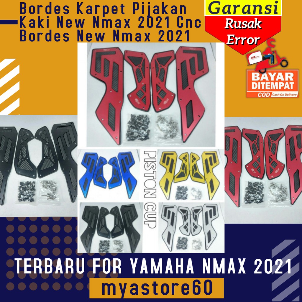 Bordes Karpet Pijakan Kaki New Nmax 2021 Cnc Cover Tutup Bordes Yamaha New Nmax 2021