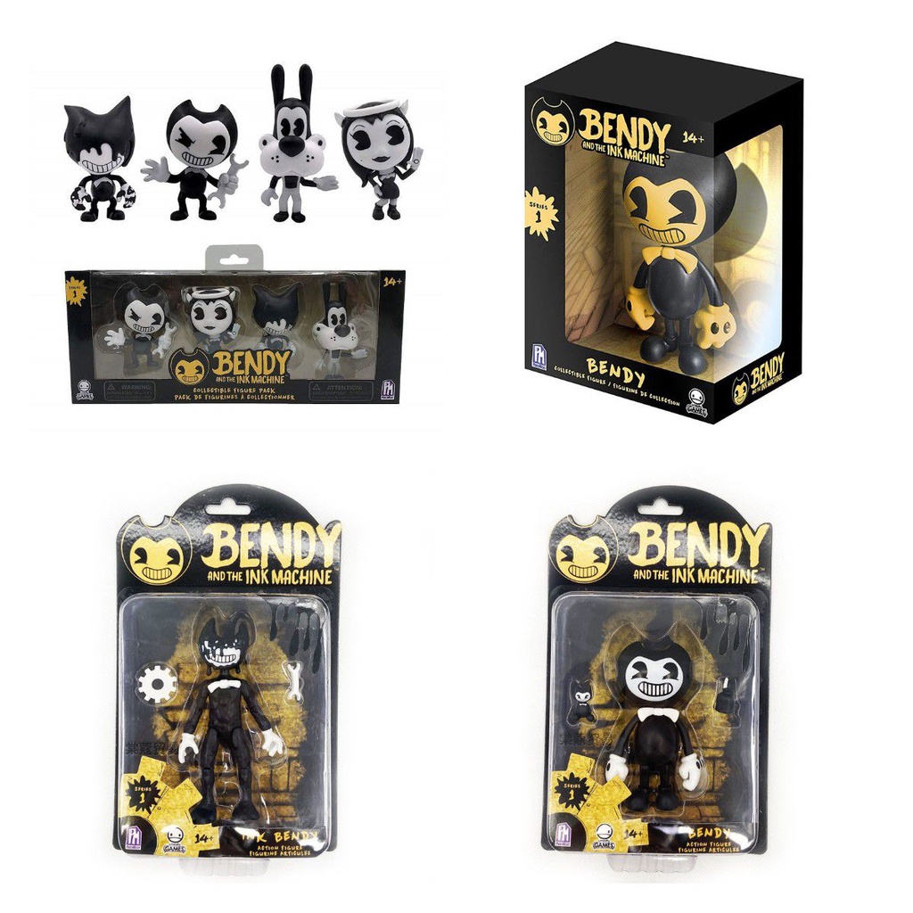 Bendy Horror Game Cartoon Toy Action PVC Anime Figure Collection Model Dolls For Kids Children Christmas Gifts