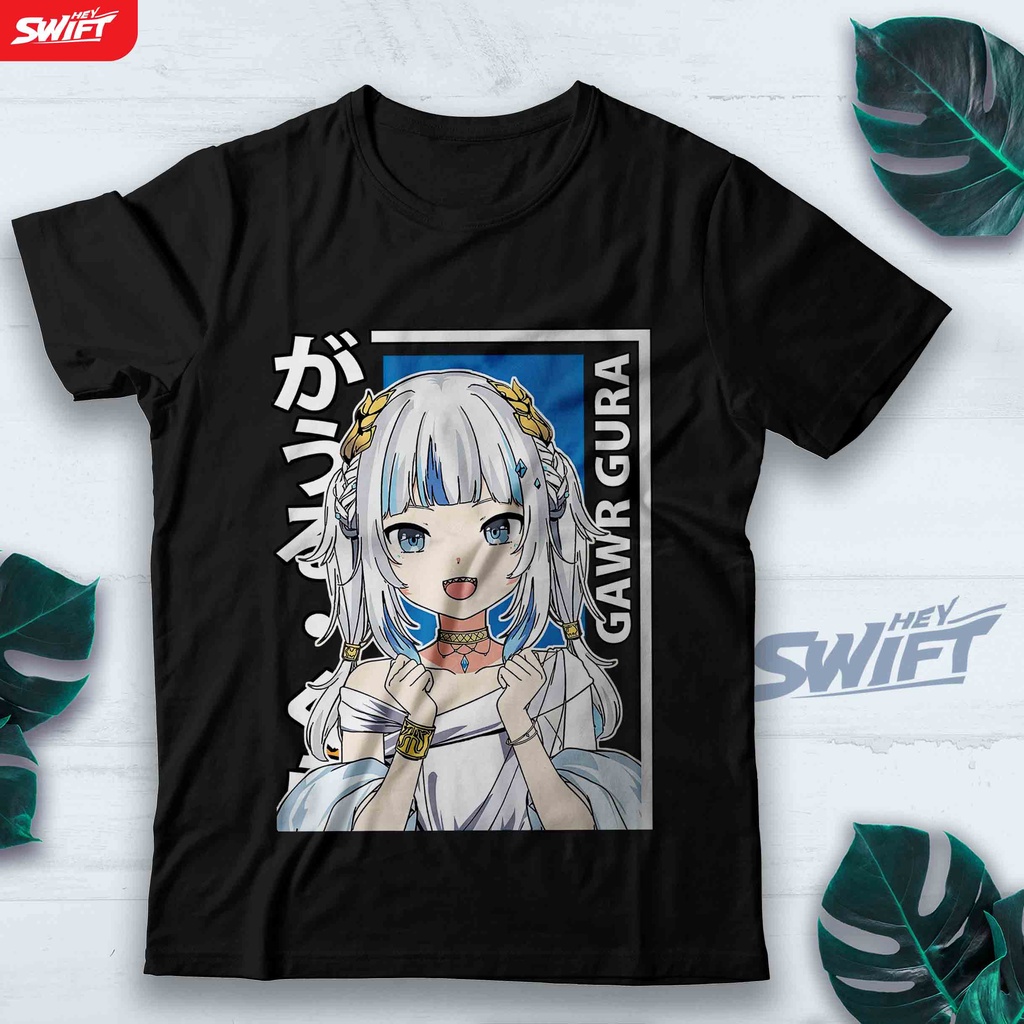 KAOS Gawr Gura Atlantean Hololive HOLO LIVE VTUBER TSHIRT BAJU DISTRO