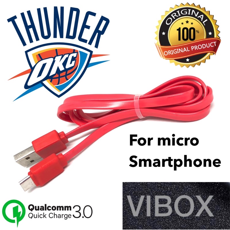 GROSIR KABEL DATA VIBOX THUNDER MICRO 1METER FAST CHARGING SMARTPHONE ANDROID