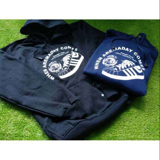 Jaket Hoodie Arema Fc When Aremaday Comes