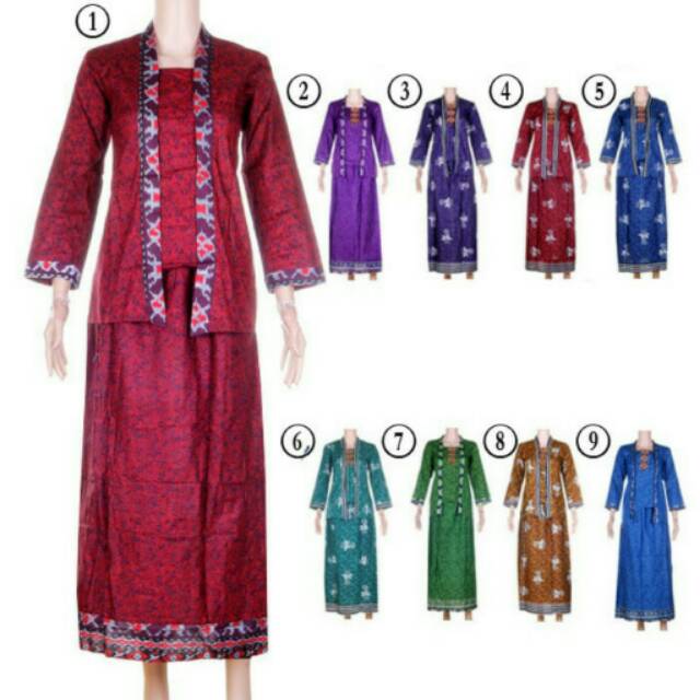 Setelan kebaya batik kutu baru
