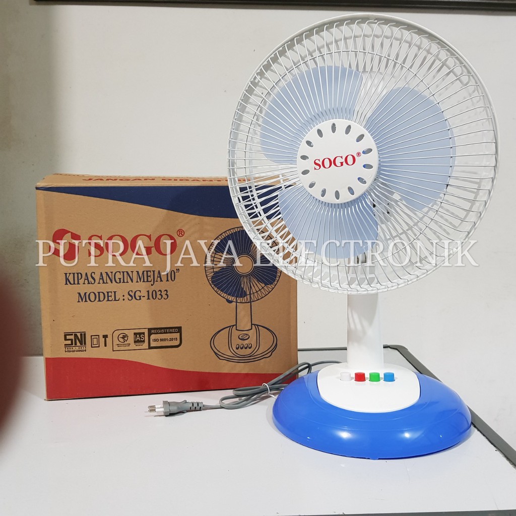 Desk Fan SOGO 10 INCH / Kipas Angin Meja